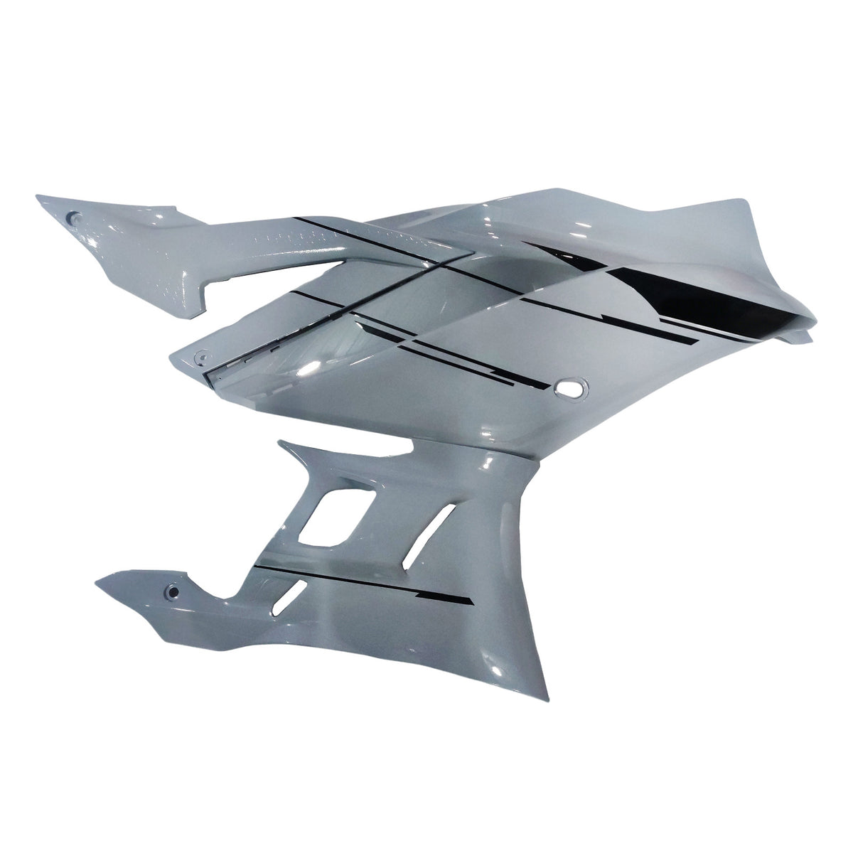 Amotopart 2019-2021 Yamaha YZF-R3 R25 grijs wit zwart kuipset