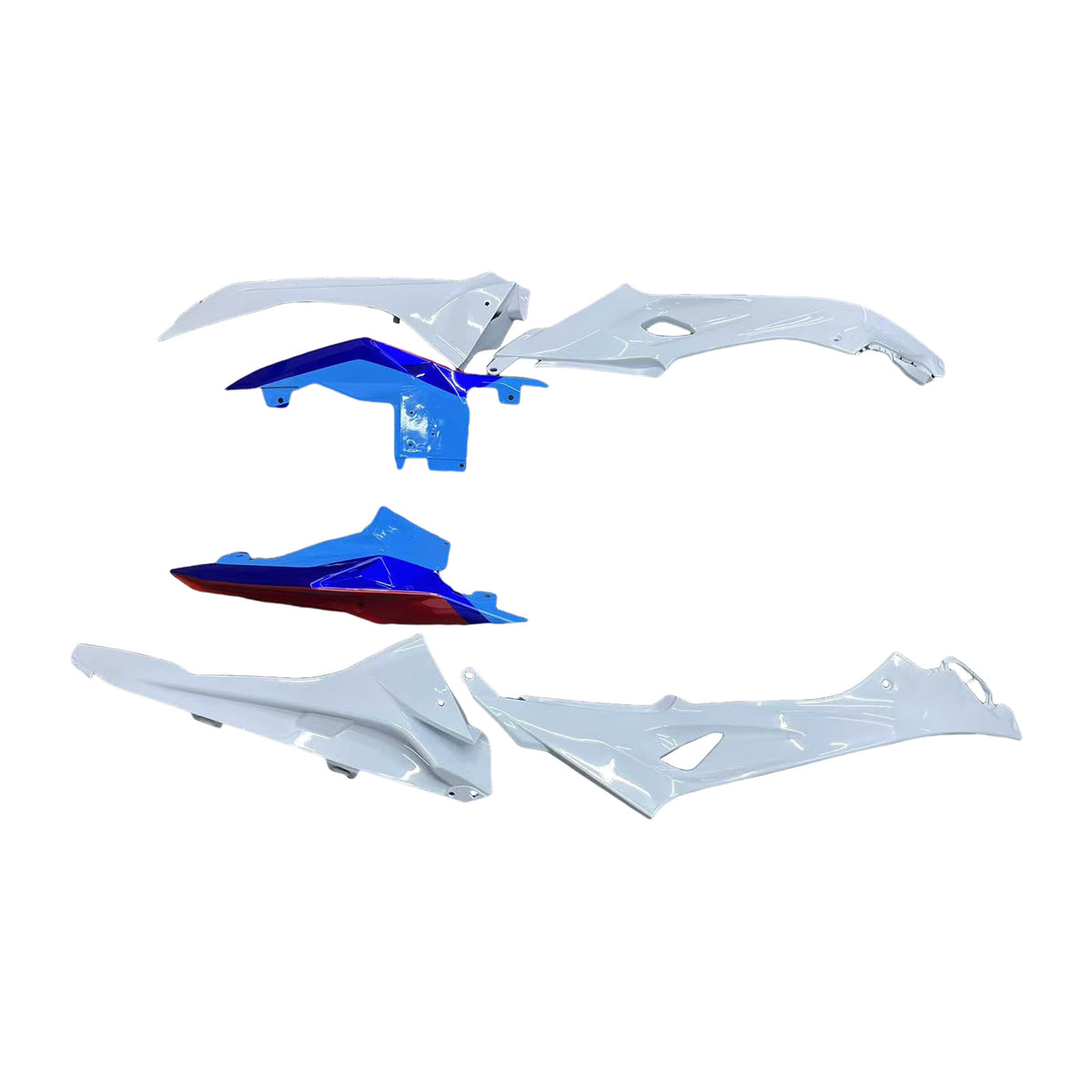 Amotopart 2015-2016 BMW S1000RR witblauwe kuipset