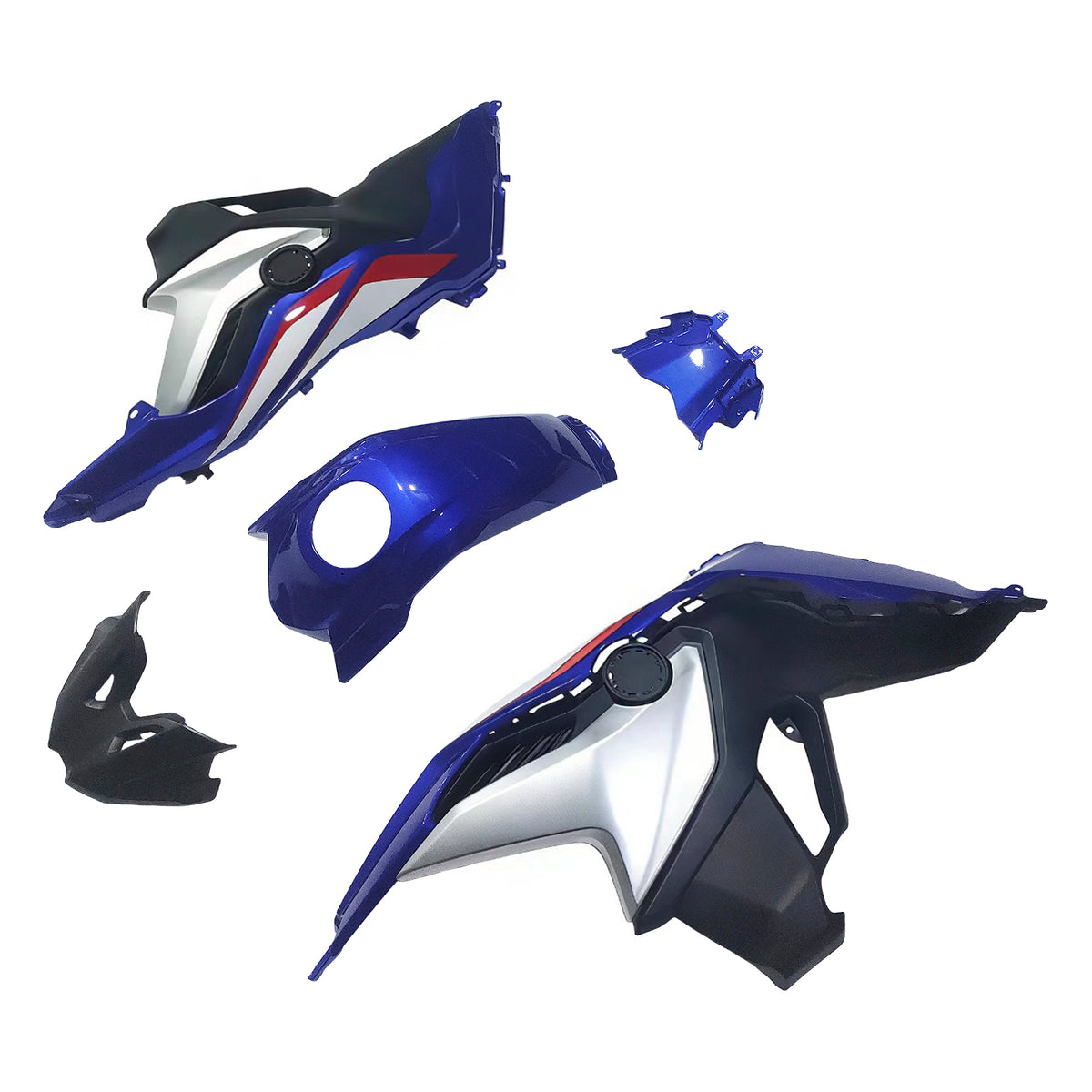 Amotopart 2018-2022 Kit carena BMW F750GS F850GS blu argento