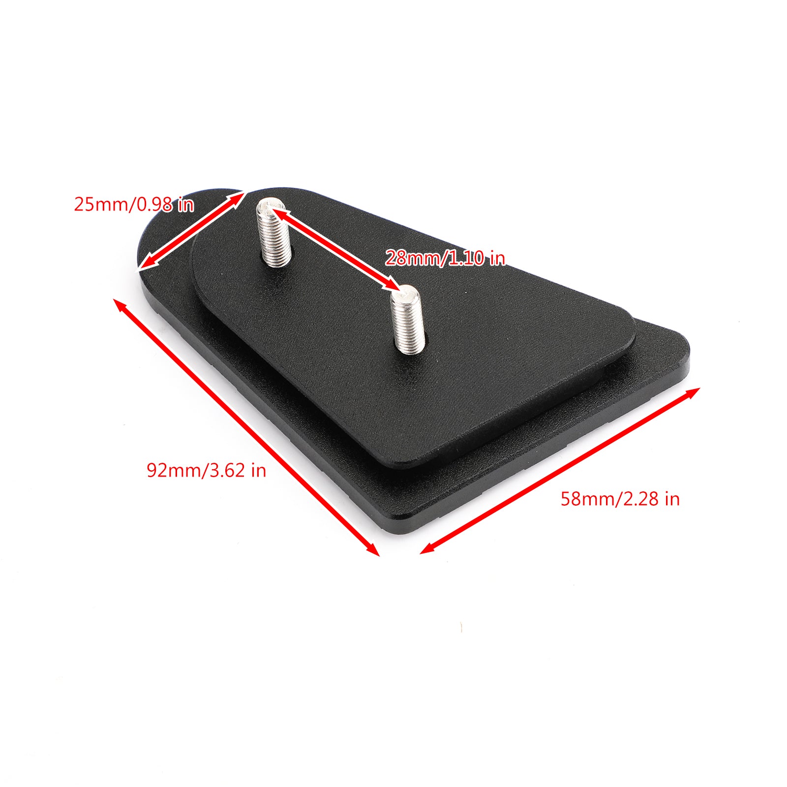 13-18 Estensione pedale leva freno posteriore BMW R1200GS Adventure Nero