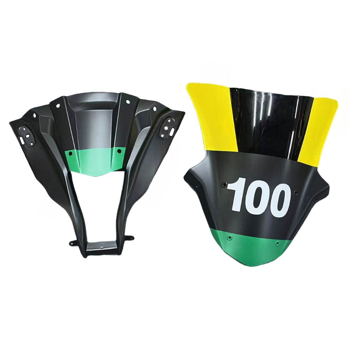 Amotopart 2011-2015 Kawasaki ZX-10R Yellow Black White Fairing Kit