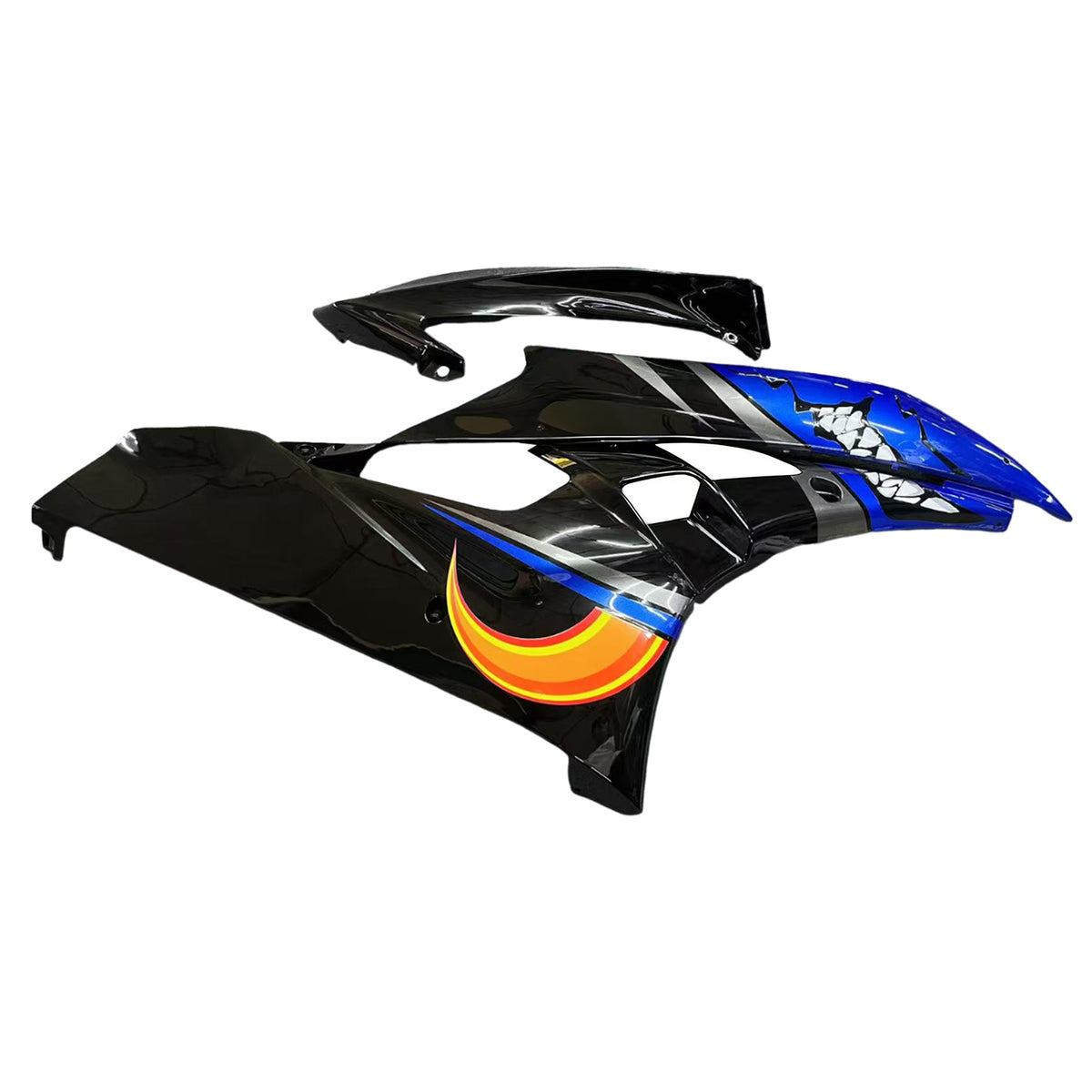 Amotopart 2006–2007 Yamaha YZF-R6 Schwarz Rot Grau Blau Verkleidungsset