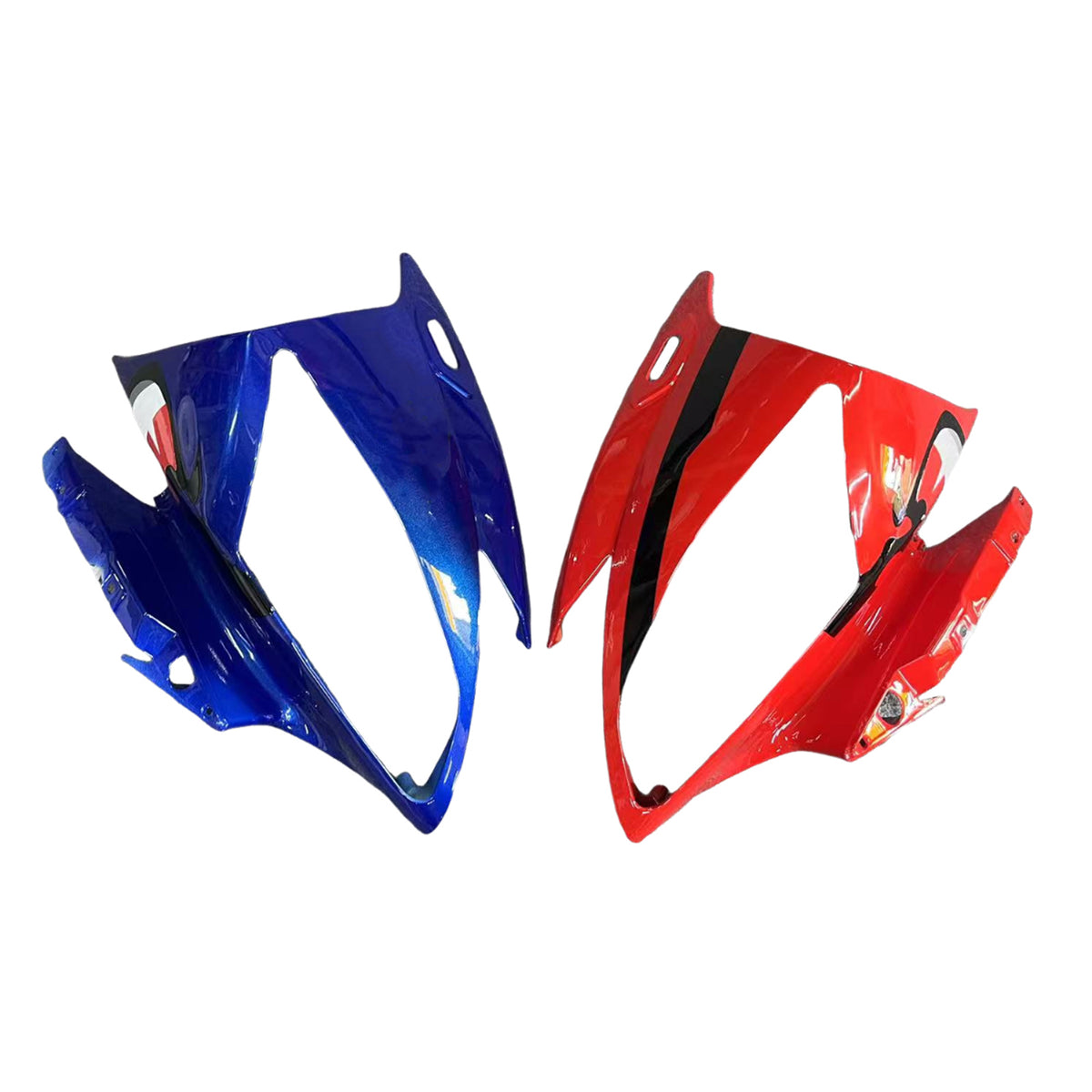 Amotopart 2006–2007 Yamaha YZF-R6 Schwarz Rot Grau Blau Verkleidungsset