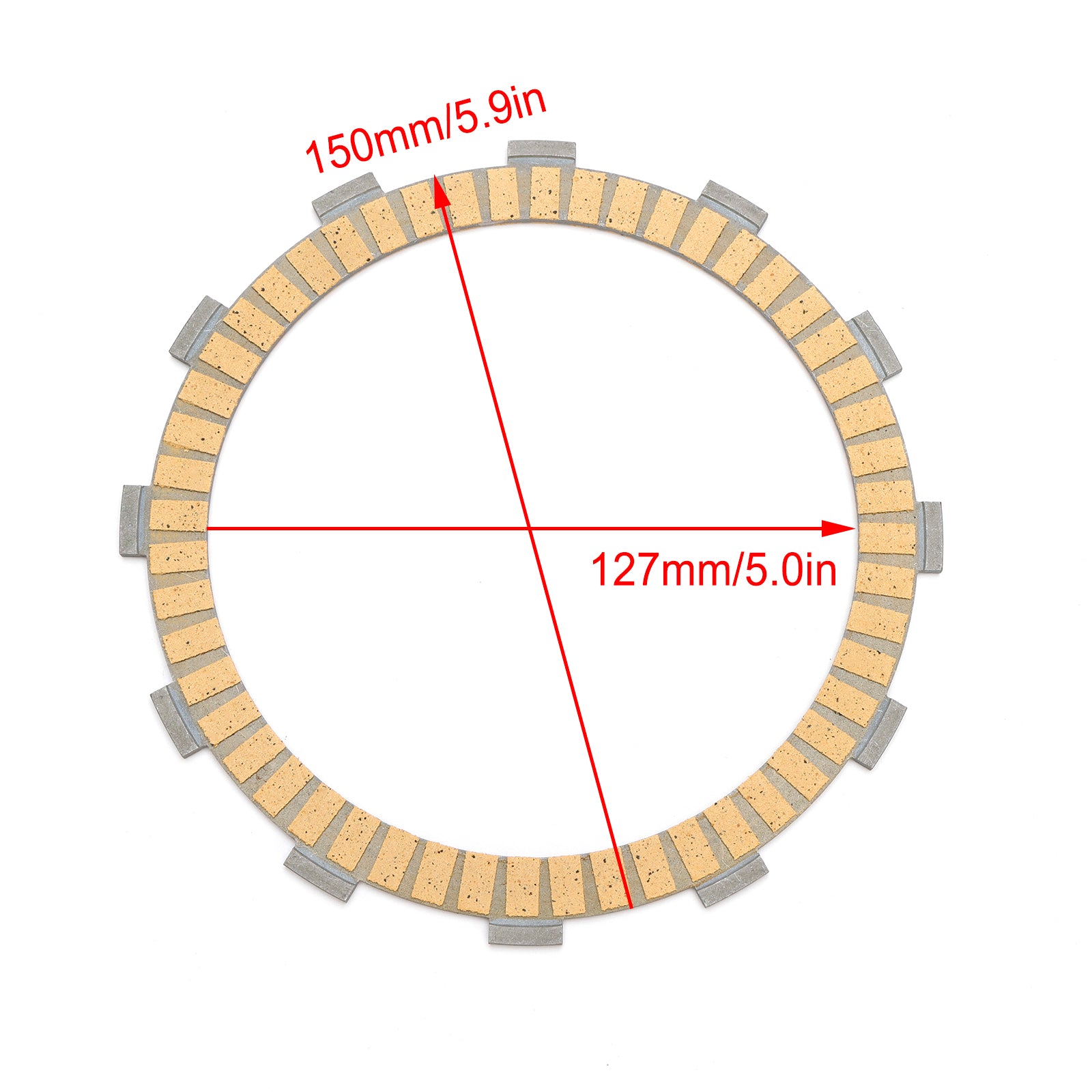 2003-2007 Suzuki DL1000 V-Strom 1000 SV1000s Kit de placa de fricção de embreagem