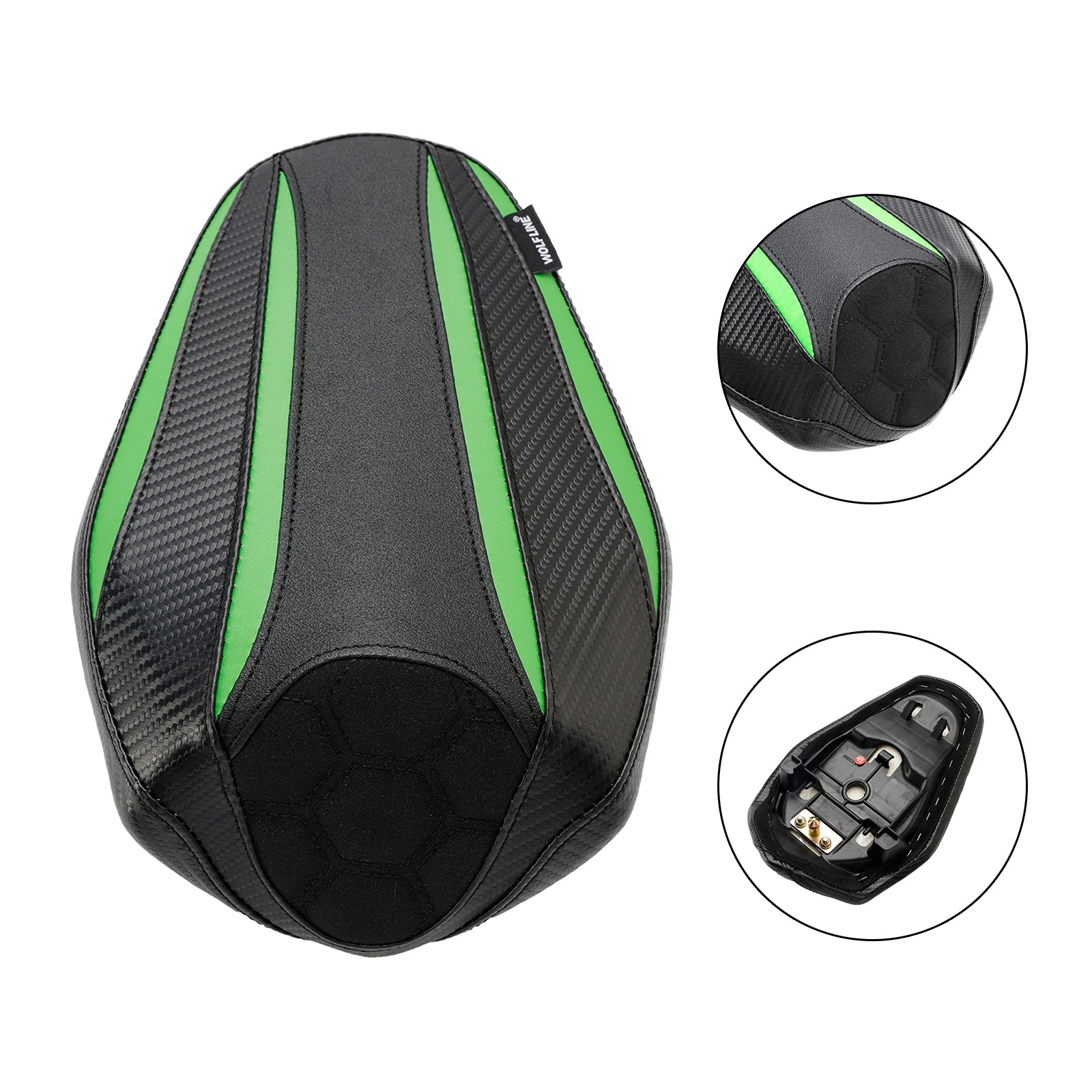 2023 Kawasaki Zx-4R Zx-4Rr Rear Passenger Seat Pillion Saddle Flat Black