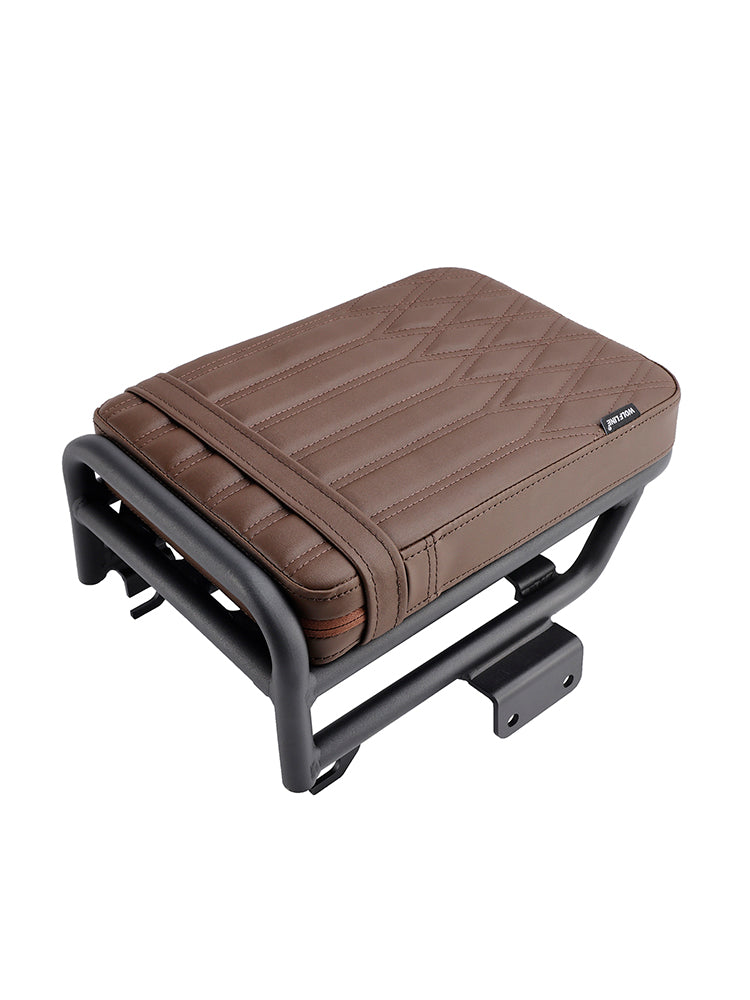 20-23 Honda Ct125 Huntercub Rear Seat Cushion W/ Saddlebag Bracket Kit Black