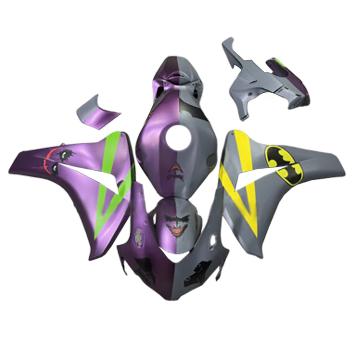 Amotopart 2008-2011 Honda CBR1000RR Grey Purple Fairing Kit