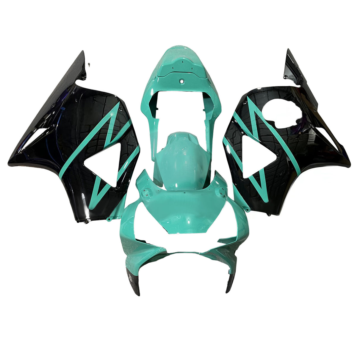 Amotopart 2002-2003 Honda CBR954 Green Black Fairing Kit