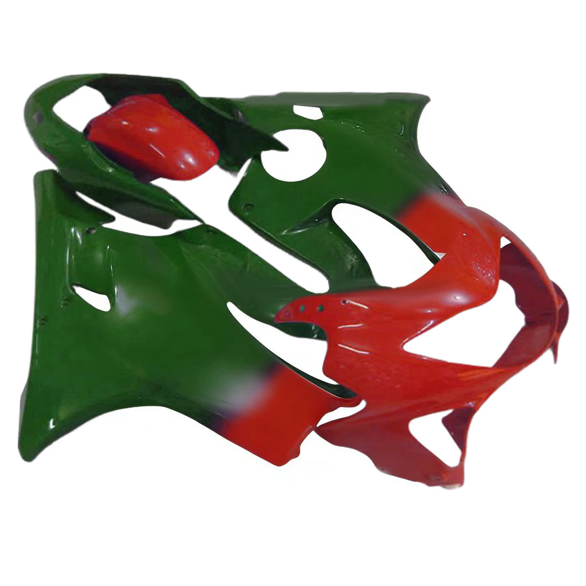 Amotopart 1999–2000 Honda CBR600 F4 Grün-Rot-Verkleidungsset