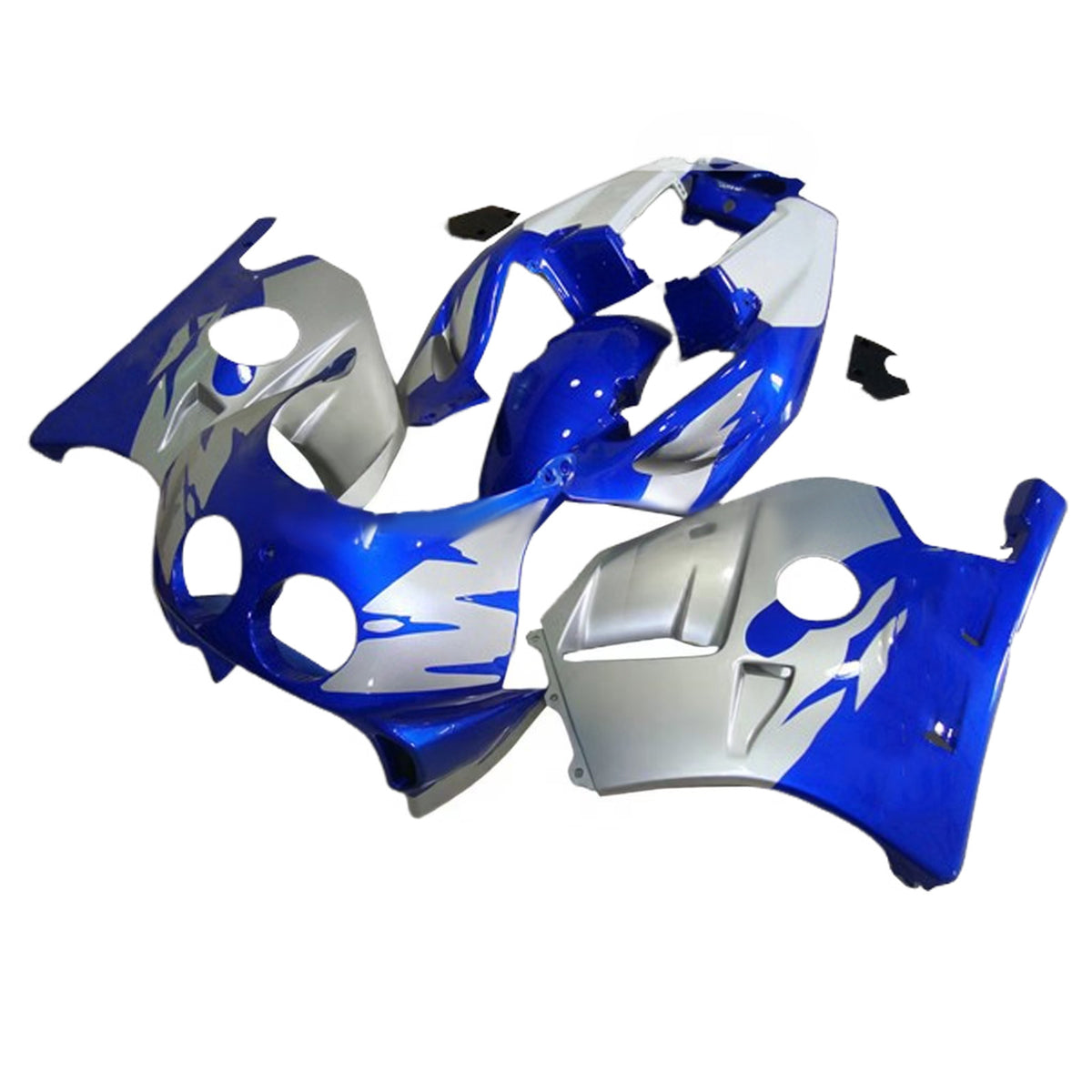 Amotopart 1990-1998 Honda CBR250RR MC22 Blue Silver Fairing Kit