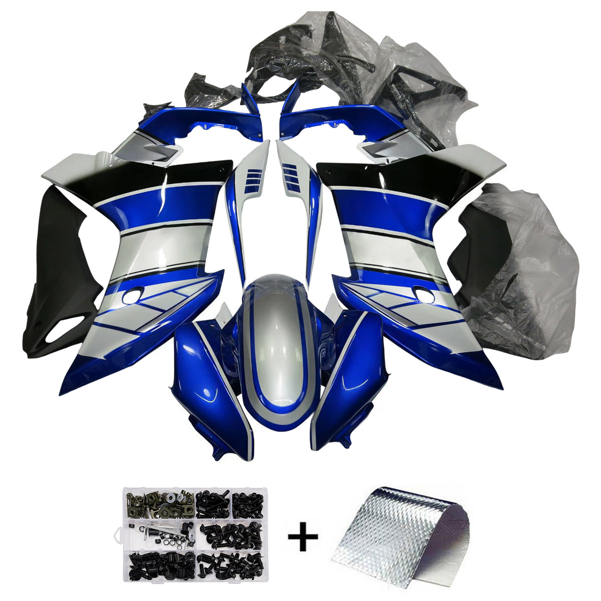 Amotopart 2011-2013 Honda CBR600F blauwzilveren kuipset