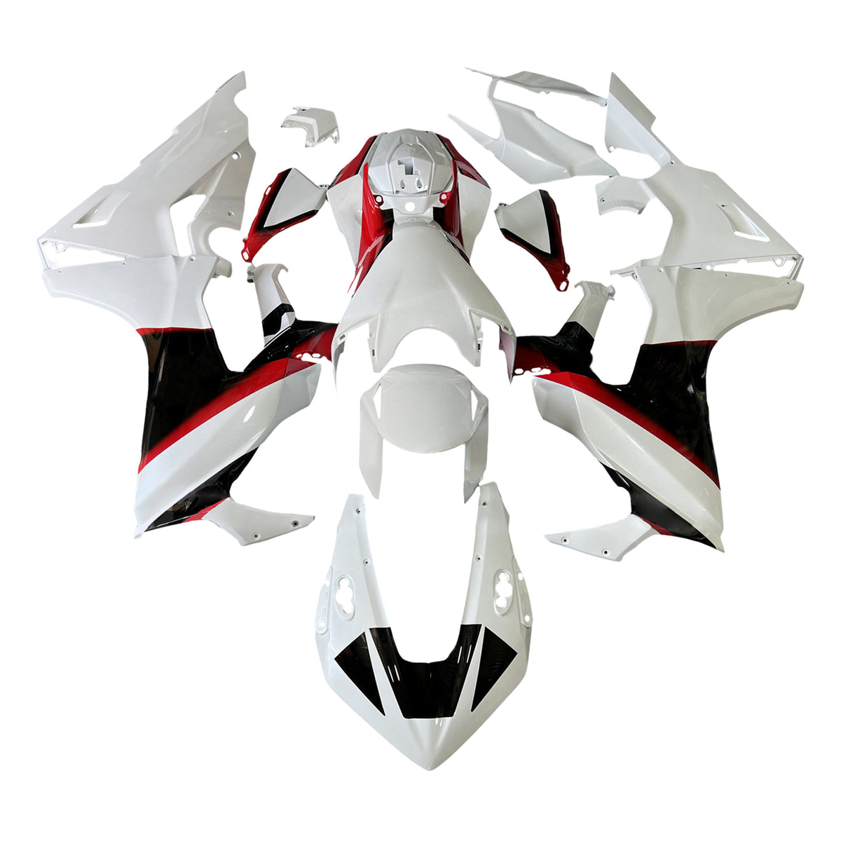 Amotopart 2017–2023 Honda CBR1000RR weißes Verkleidungsset