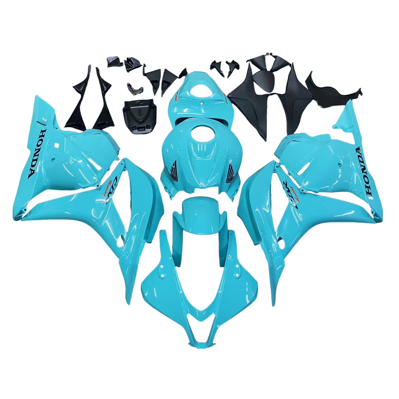 Amotopart 2009-2012 Honda CBR600RR Light Blue Fairing Kit