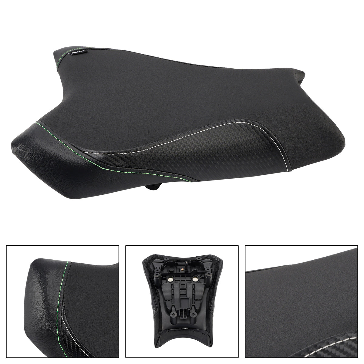 19-25 Nero Kawasaki Ninja Zx-6R Cuscino sedile conducente anteriore Pu