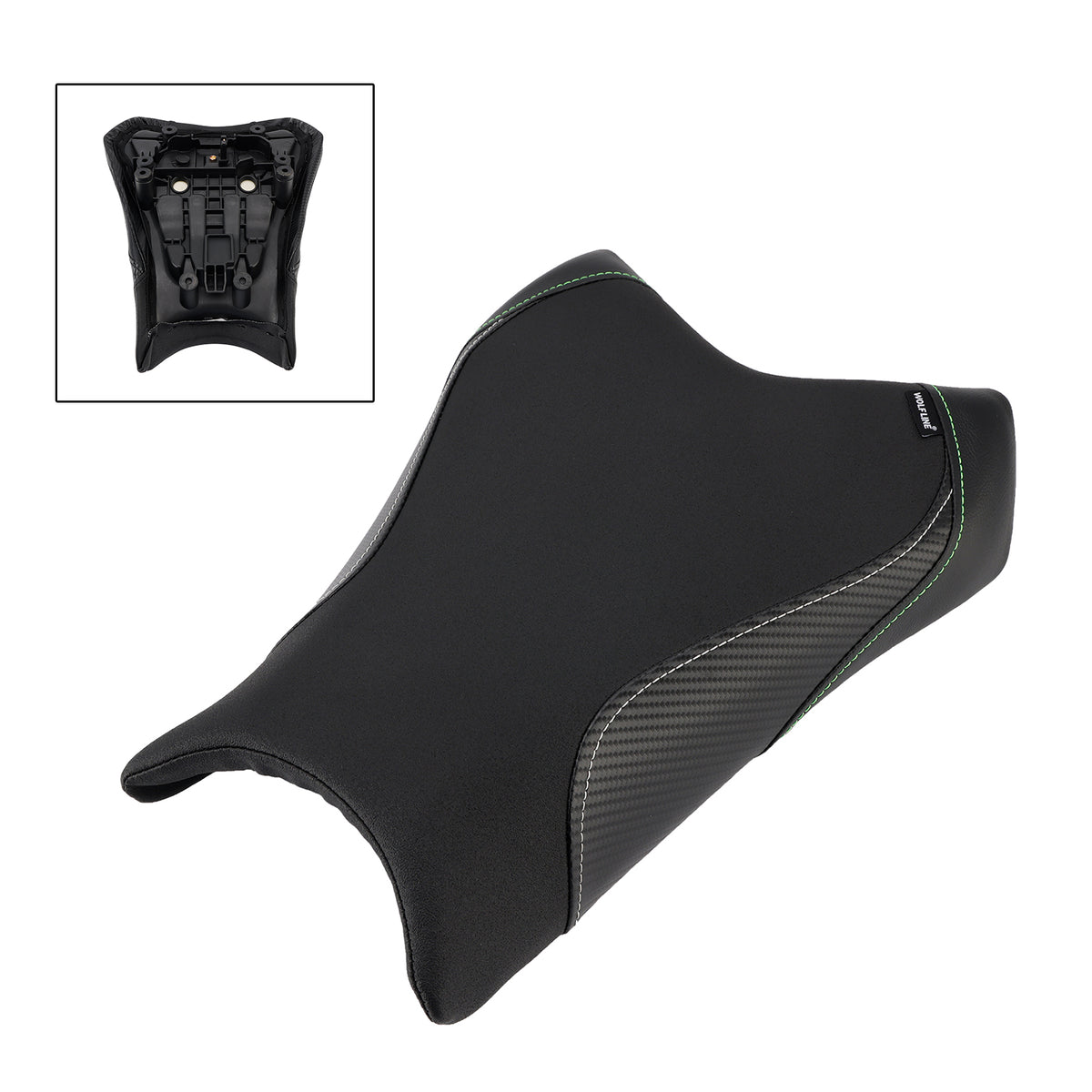 19-25 Nero Kawasaki Ninja Zx-6R Cuscino sedile conducente anteriore Pu
