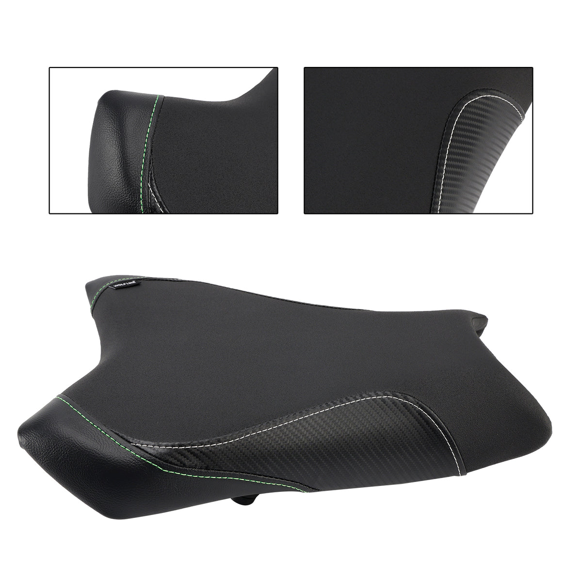19-25 Nero Kawasaki Ninja Zx-6R Cuscino sedile conducente anteriore Pu