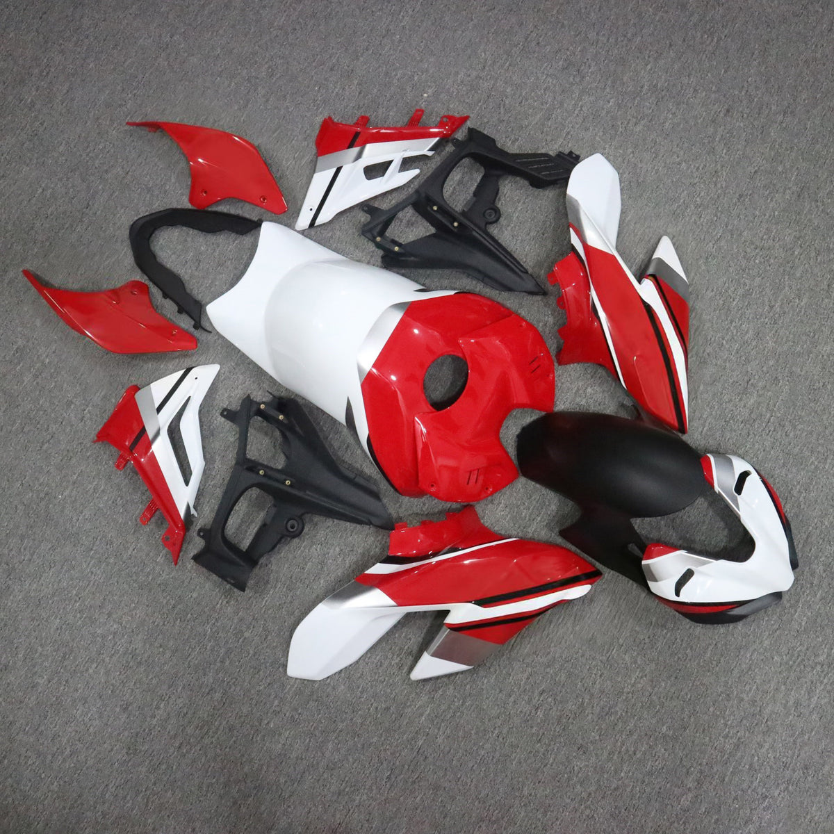 Amotopart 2020-2022 Ducati Streetfighter V4 Red White Sada kapotáže