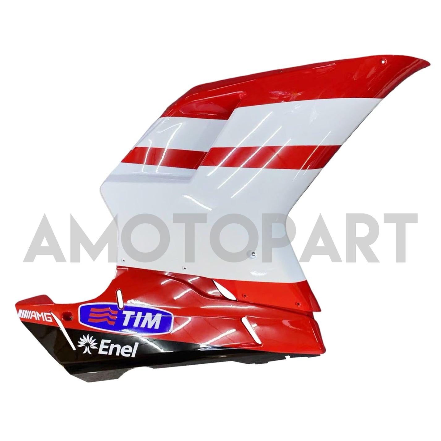 Amotopart All Years Ducati 1098/1198/848 Red White Yellow Fairing Kit