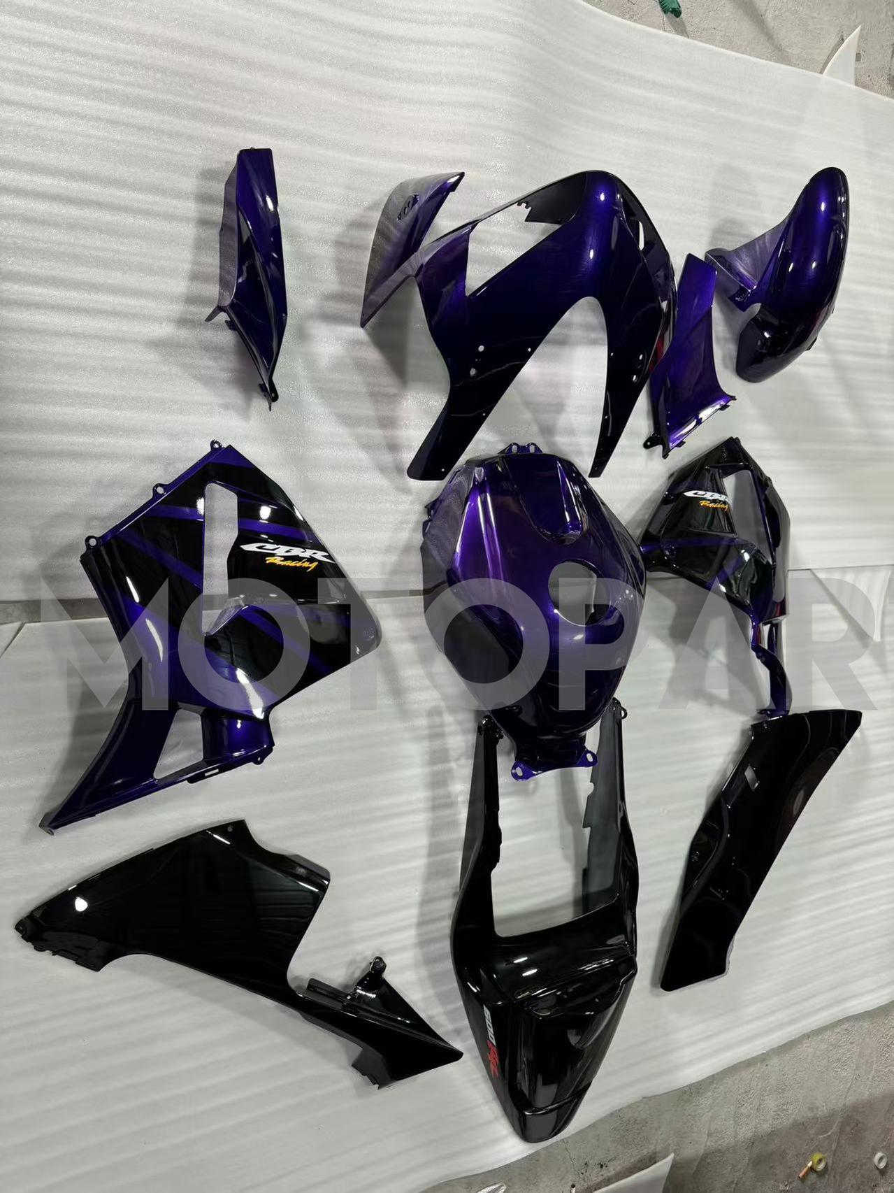 Amotopart 2003-2004 Honda CBR600RR Purple Black Fairing Kit