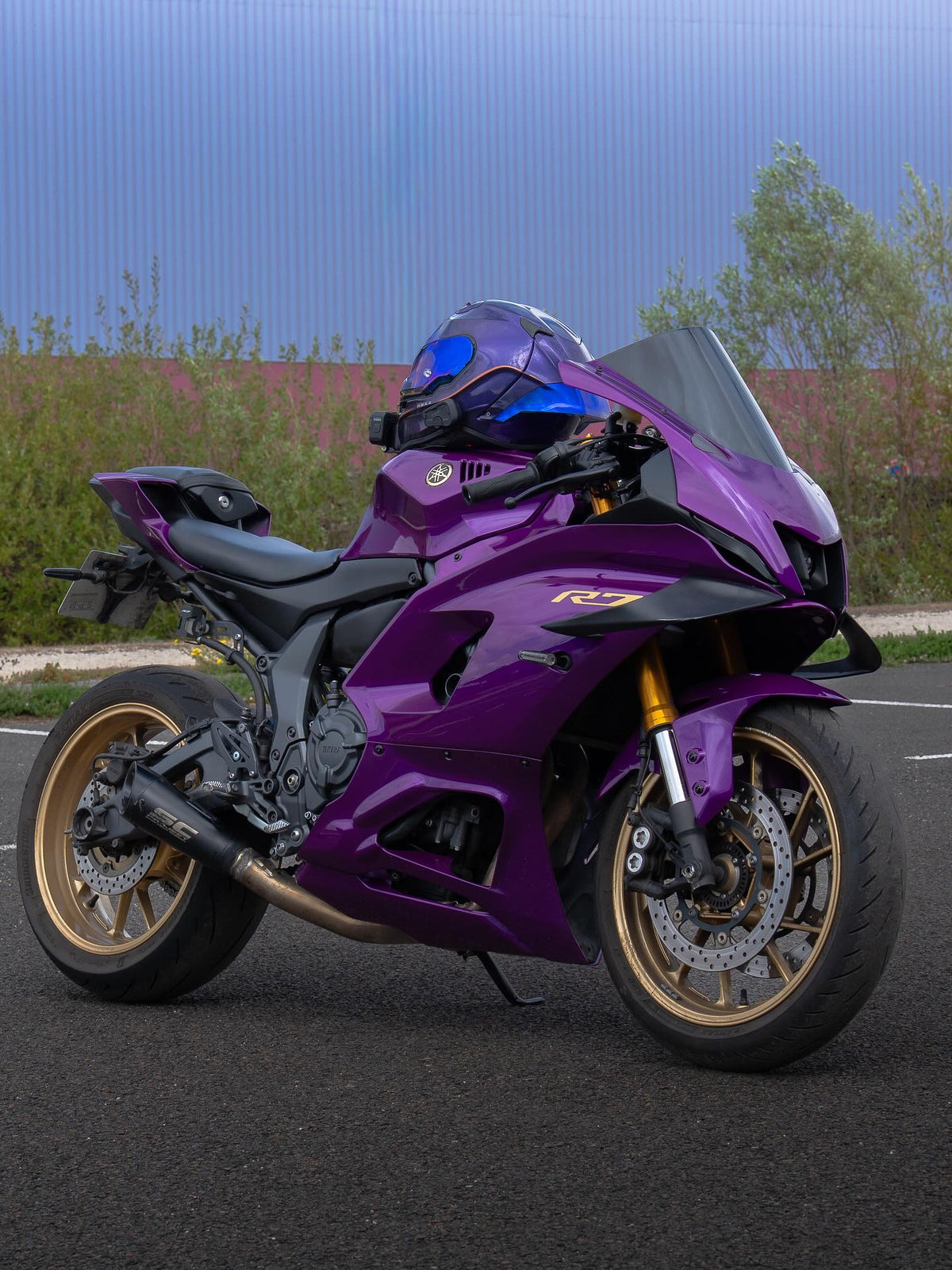 Kit carena Amotopart 2021-2025 Yamaha YZF-R7 viola lucido