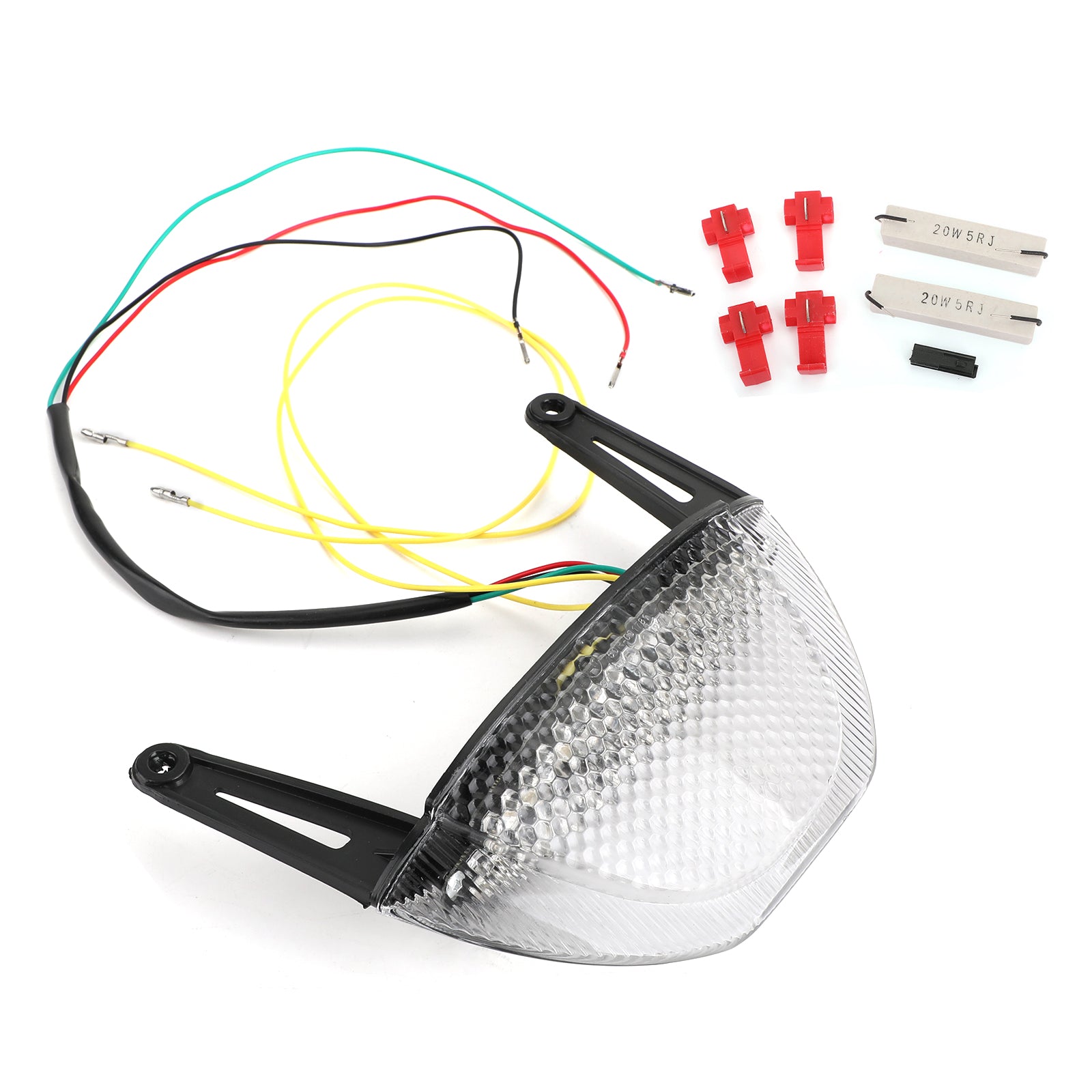 07-12 Honda CBR 600RR Motorcycle Rear Brake Turn Signals Taillight Red