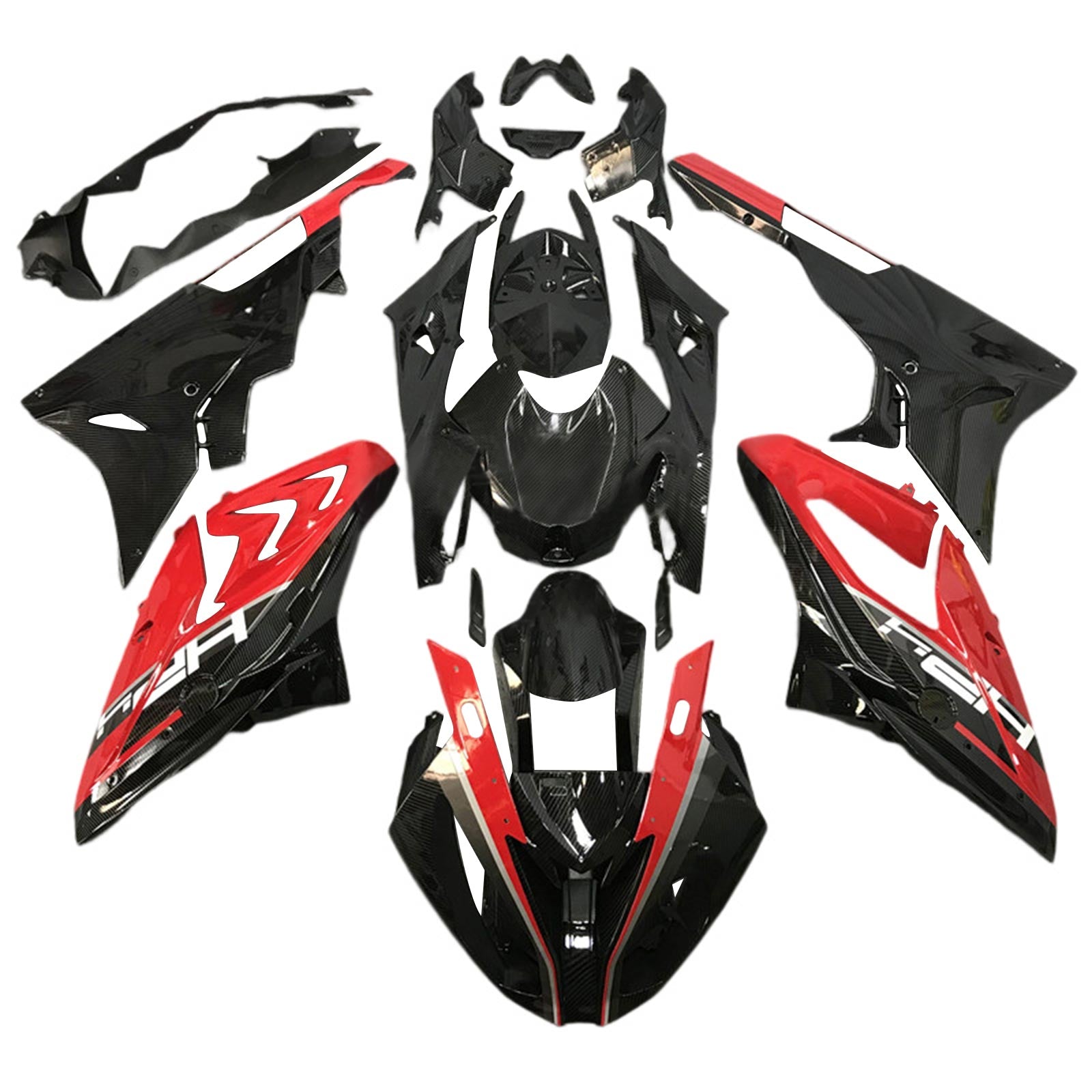 Amotopart BMW S1000RR 2015-2016 Red&Black Style6 Fairing Kit