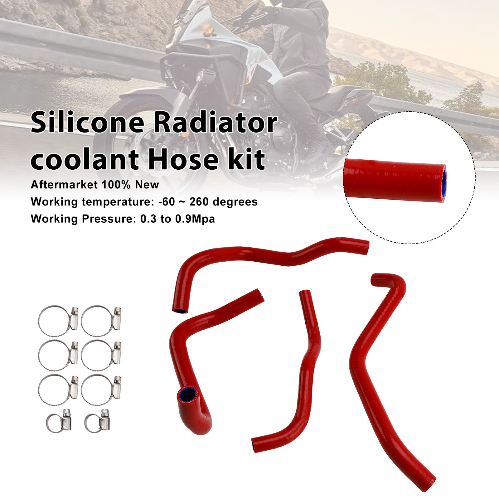 Honda NX400 NX500 CB500 CB500F/X/R Silicone Radiator coolant Hose