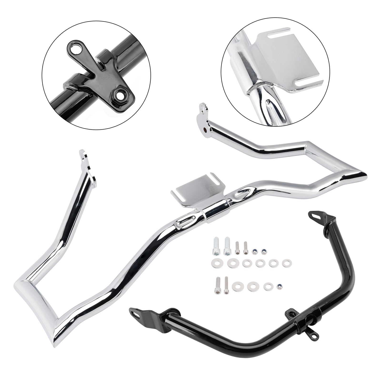 2014-2022 Harley Road Glide Motor Guard Frame Anti-Crash-Stoßfängerschutzchrom