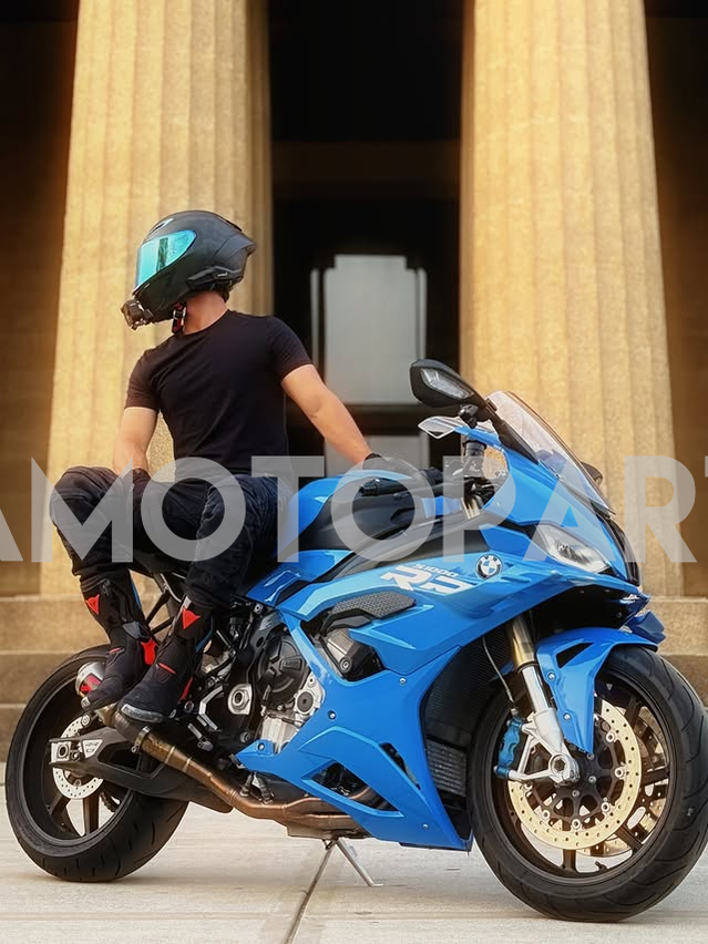 Amotopart 2023-2024 S1000RR BMW Kit de carénage bleu clair brillant