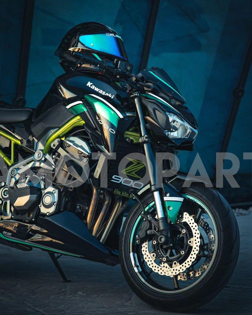 Amotopart Kawasaki 2017-2019 Z900 Emerald Green Fairing Kit