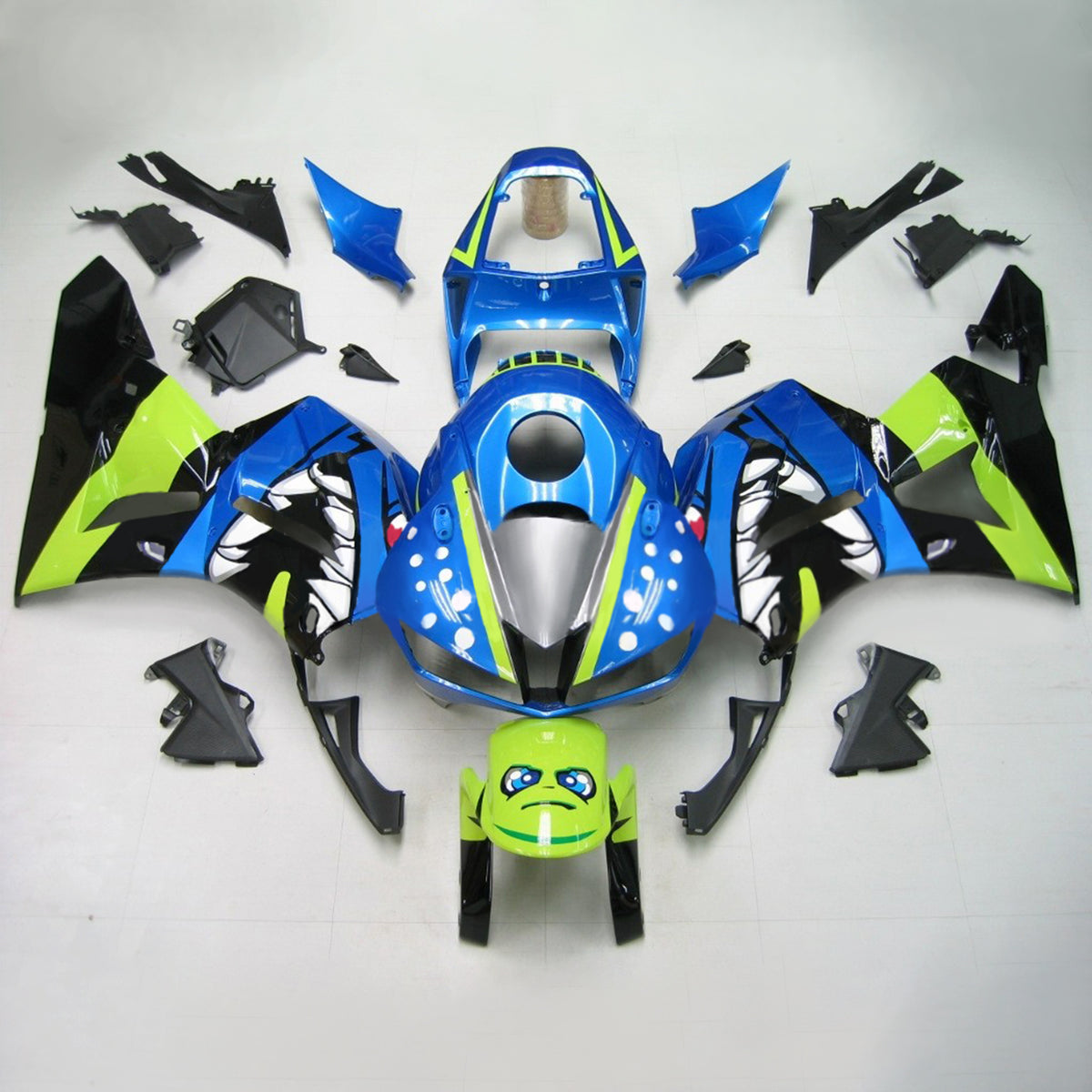 Amotopart 2013-2026 Honda CBR600RR F5 blauwgroene kuipset