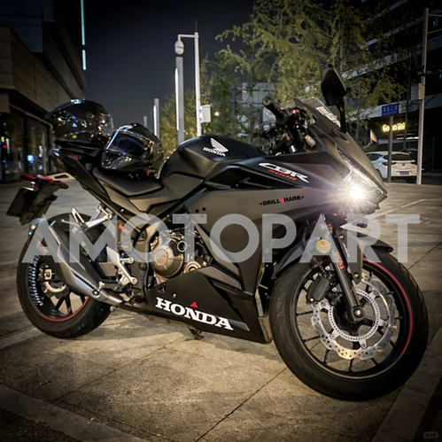 Amotopart 2022-2023 CBR500R Honda Black with Red Accents Fairing Kit