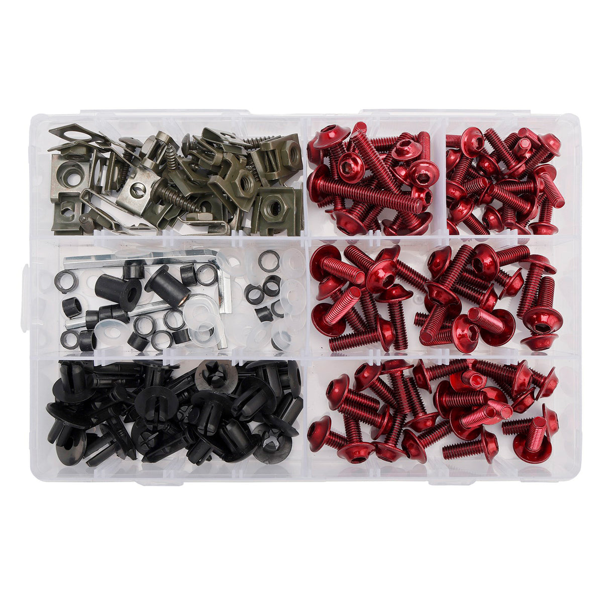 Amotopart 2020–2026 Kawasaki ER-6F Ninja 650 Weiß Grau Schwarz Verkleidungsset