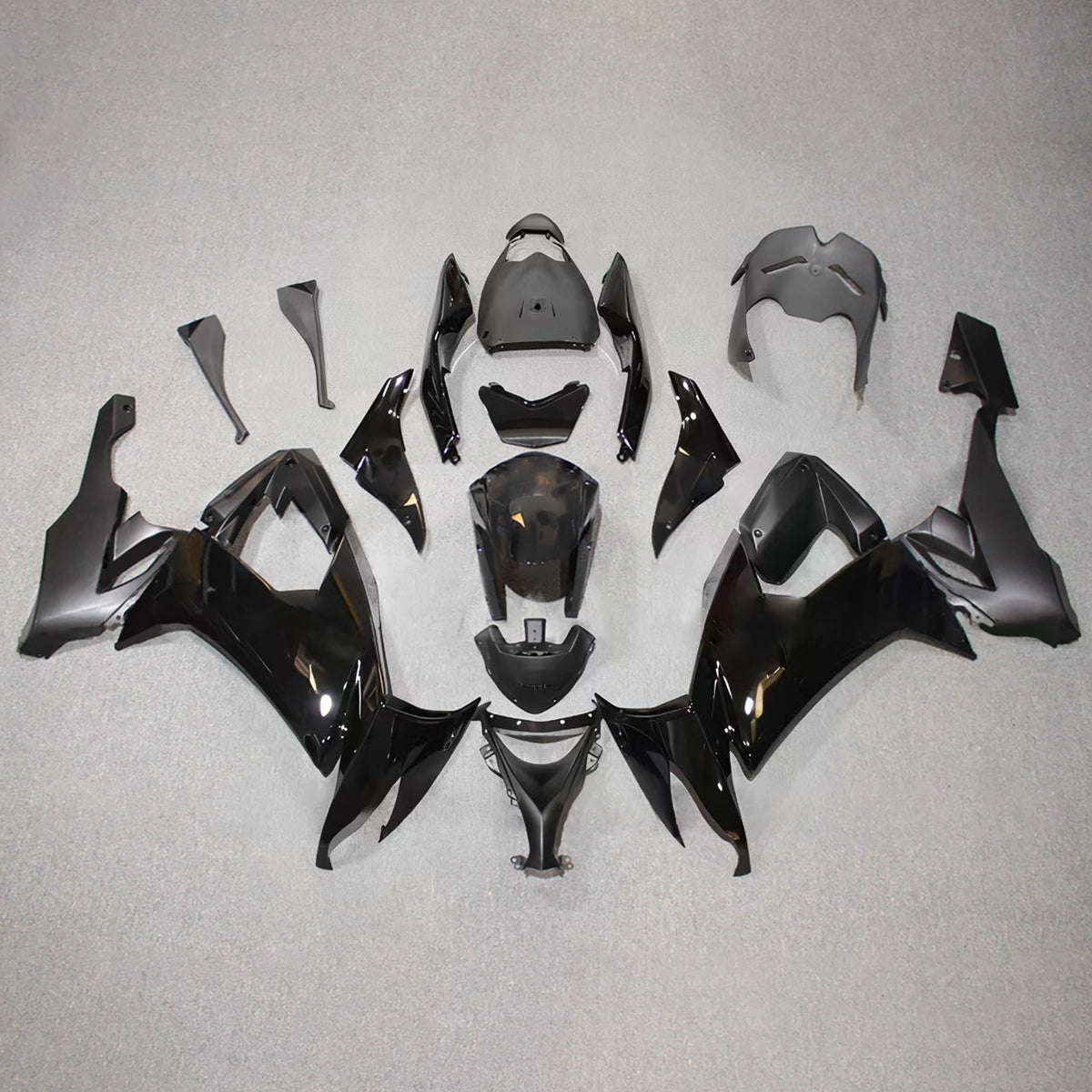 Amotopart 2008-2010 Kawasaki ZX-10R Black Fairing Kit