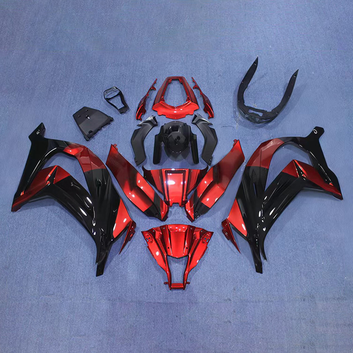 Amotopart 2011-2015 Kawasaki ZX-10R Red Black Blue Fairing Kit