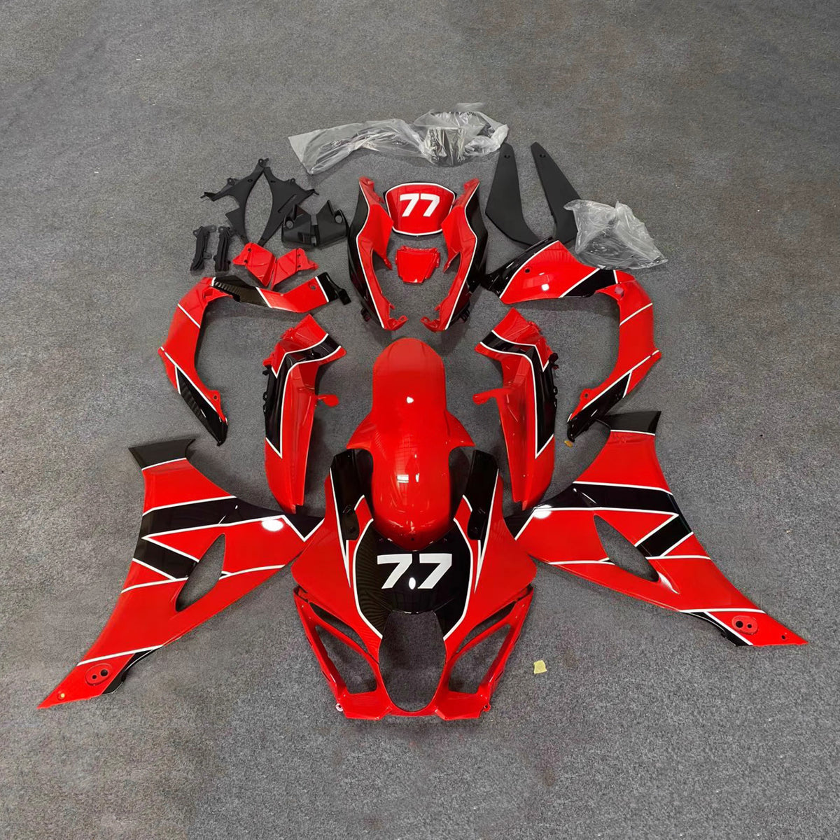 Amotopart 2017-2026 Suzuki GSX-R1000 K17 grijs zwart rood kuipset