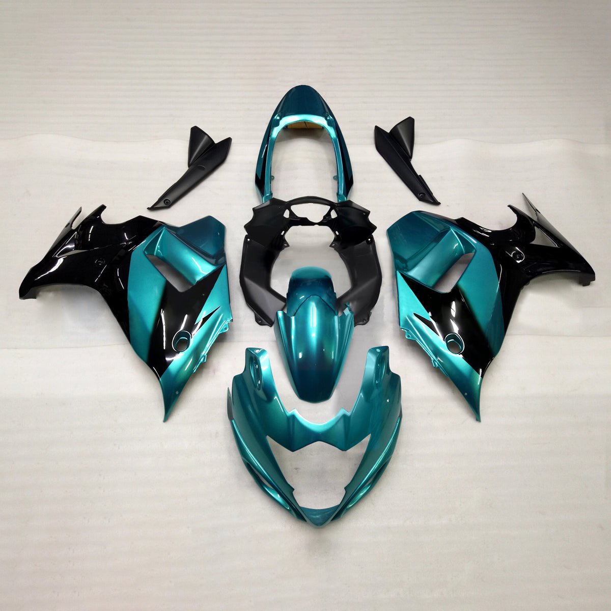 Amotopart 2008-2013 Kit carena Suzuki Katana GSX650F blu nero grigio