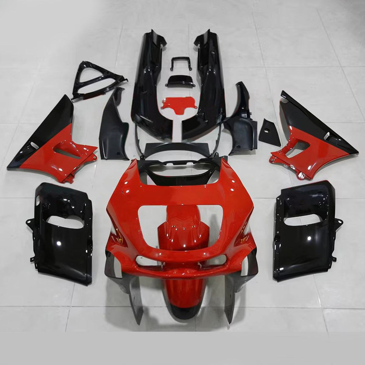 Amotopart 1993–2007 1998–2003 Kawasaki ZZR400 ZZR600 Rot Grau Schwarz Verkleidungsset