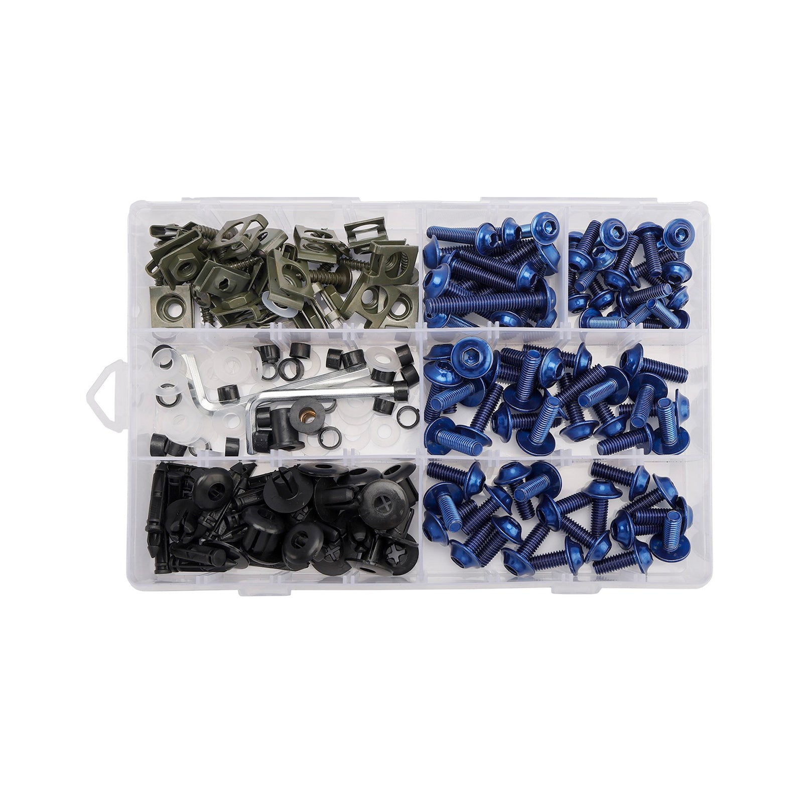 Amotopart 2017-2023 Yamaha YZF-R6 Blue Carbon Fiber Fairing Kit