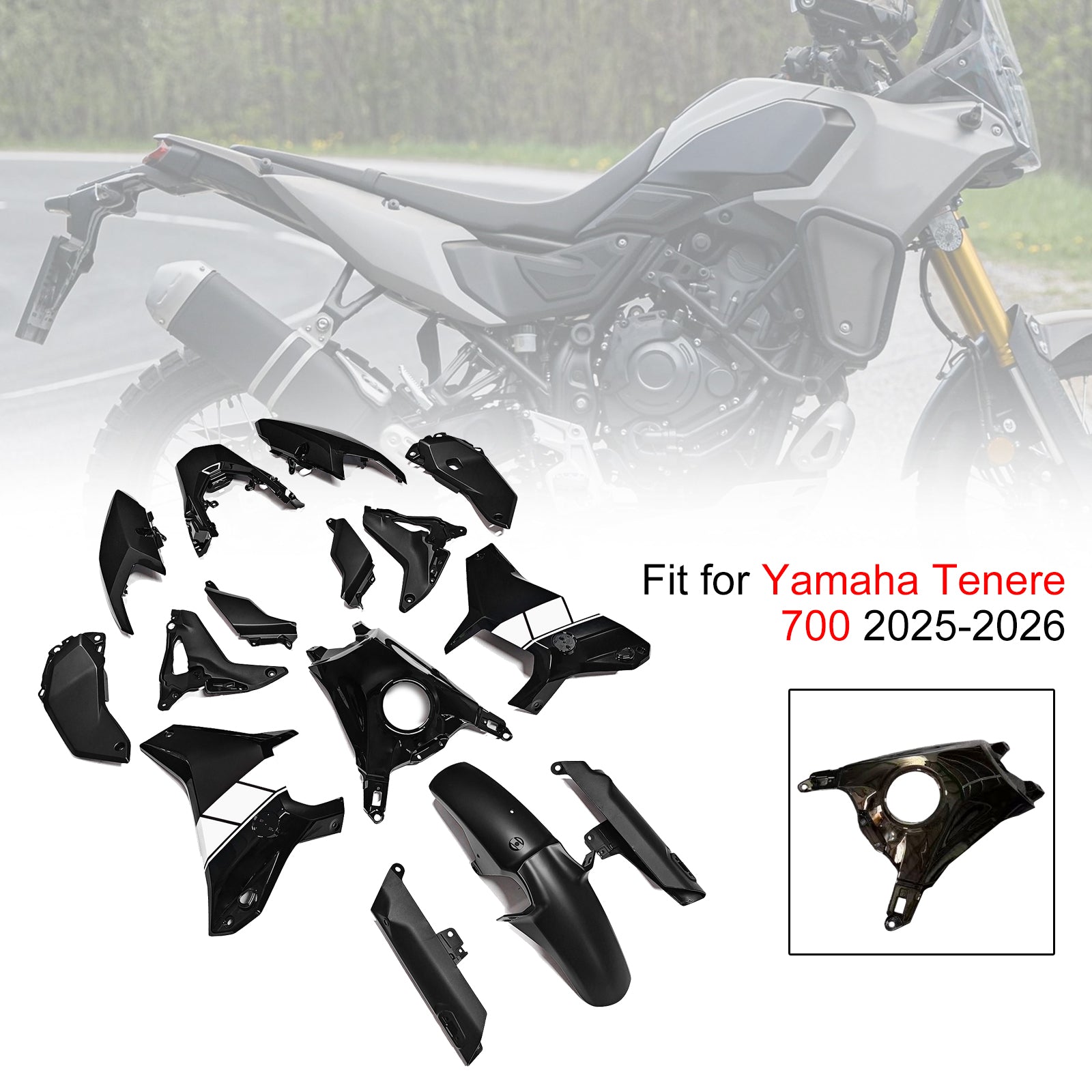 Amotopart 2025-2026 Yamaha Tenere 700 T700S Fairing Kit Collection