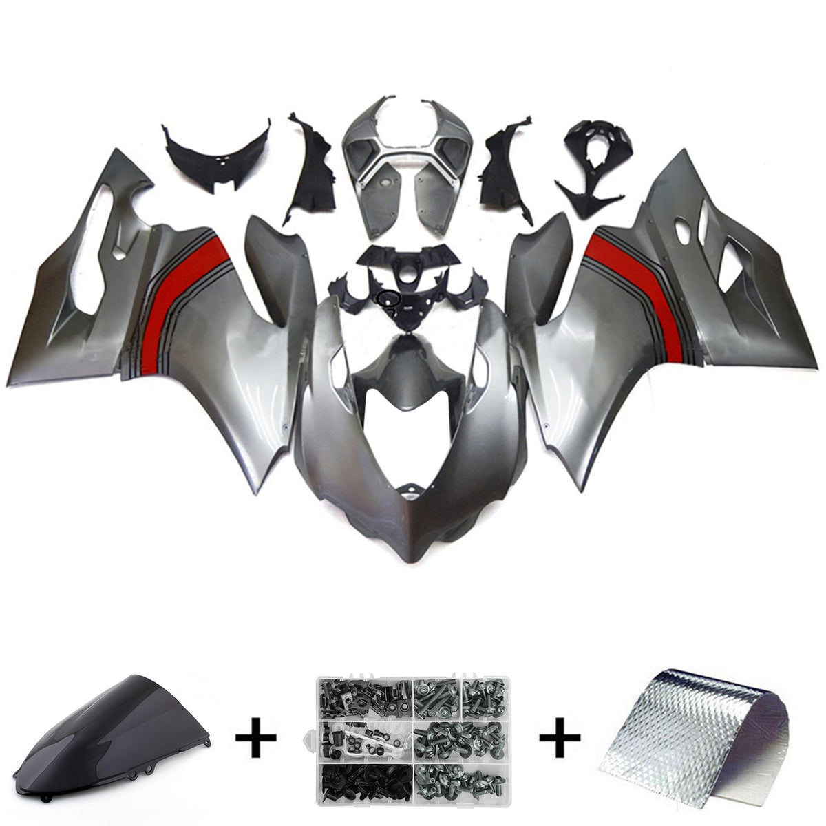Amotopart 2012-2015 Ducati 899 グレー フェアリングキット