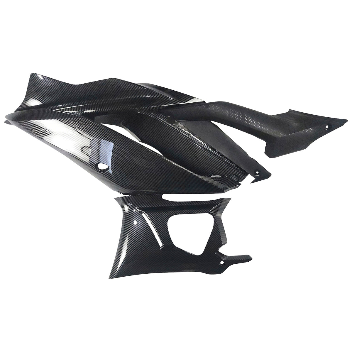 Amotopart 2022–2024 Yamaha YZF-R3 R25 Schwarz Grau Weiß Verkleidungsset