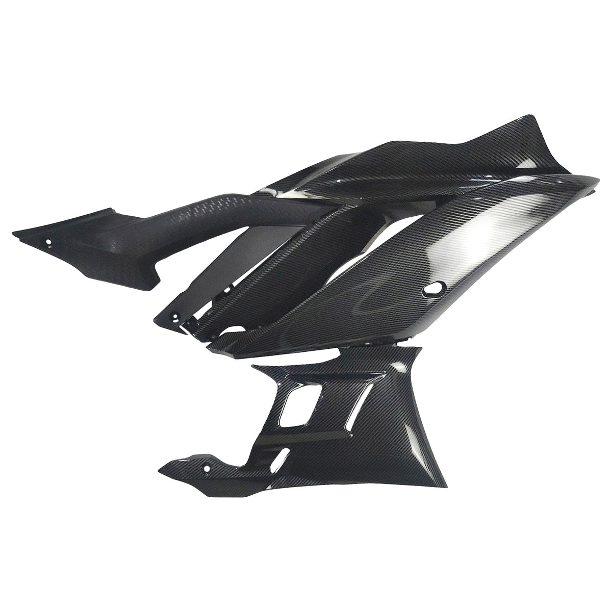 Amotopart 2022–2024 Yamaha YZF-R3 R25 Schwarz Grau Weiß Verkleidungsset
