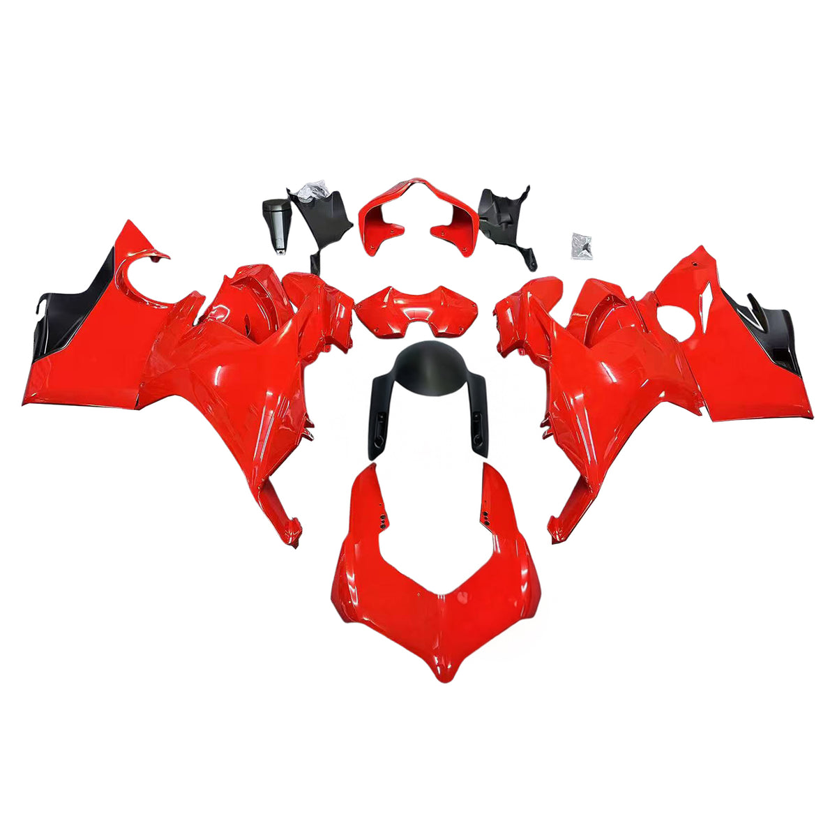 Amotopart 2018–2019 Ducati Panigale V4 V4S rotes Verkleidungsset