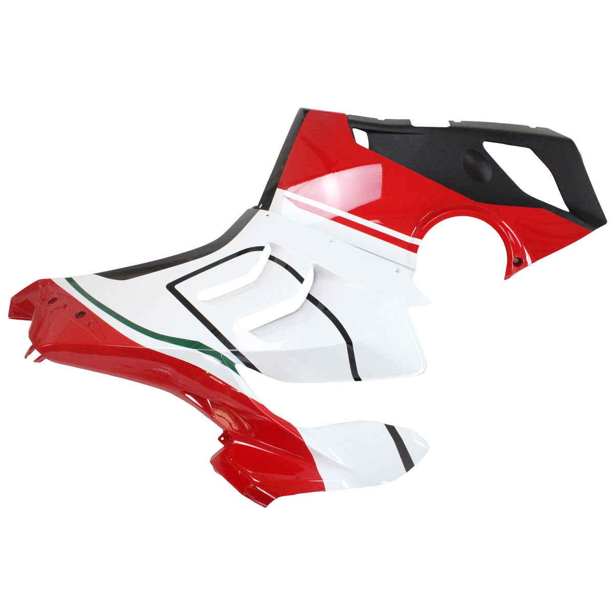 Kit de carenagem Amotopart 2020-2021 Ducati Panigale V4 V4S branco vermelho