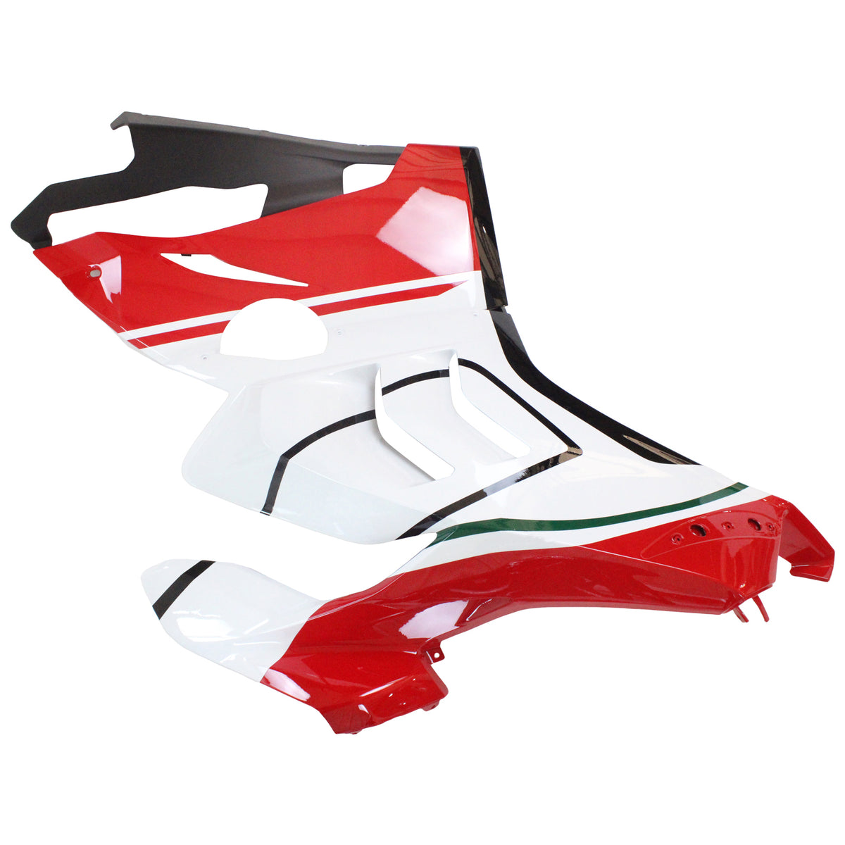 Kit de carenagem Amotopart 2020-2021 Ducati Panigale V4 V4S branco vermelho