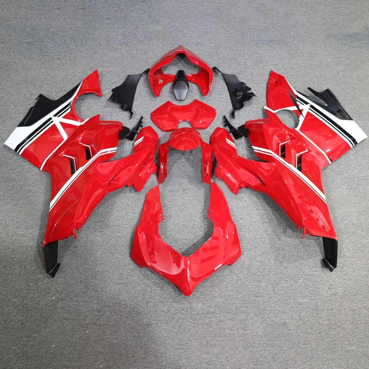 Amotopart 2020-2021 Ducati Panigale V4 V4S Red Fairing Kit