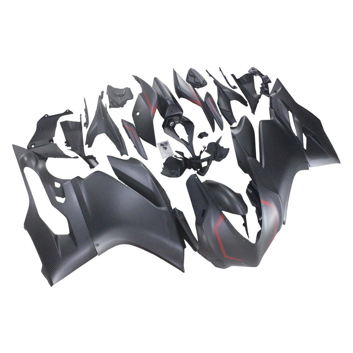Kit de carenagem com padrão de fibra de carbono Amotopart 2015-2020 Ducati 959