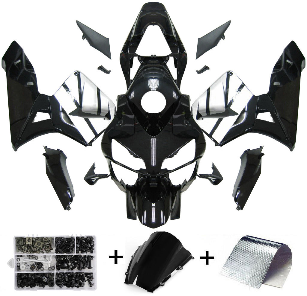 Amotopart 2003-2004 Honda CBR600RR zwarte kuipset