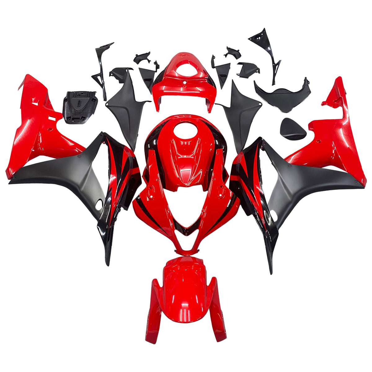 Amotopart 2007-2008 Honda CBR600RR Red Fairing Kit